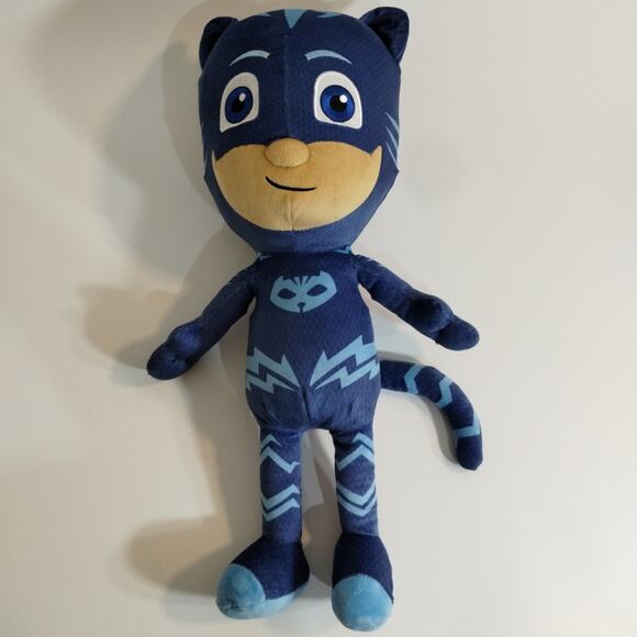 PJ Masks Cat Boy BlueHero Plush Cartoon Stuffed Toy Bed Pillow Deco Frog Box 22" - Picture 8 of 9